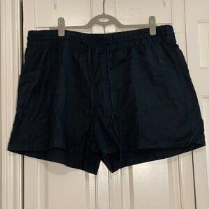 Ava & Viv Women's Plus Cotton Blend High-Waist Shorts - 2X - Black - VGUC